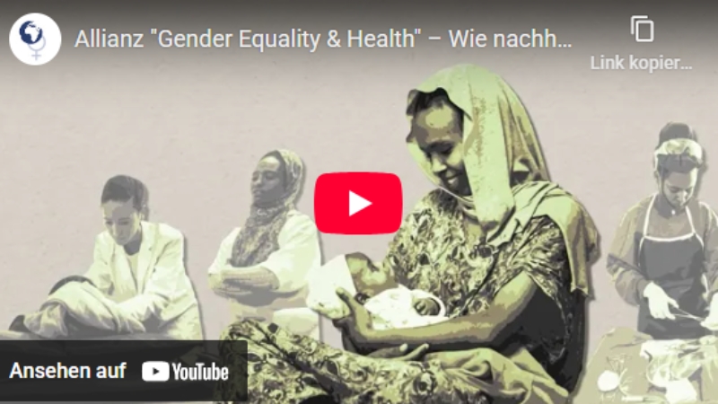Allianz Gender Equality & Health Youtube Video: Frau mit Kind im Arm